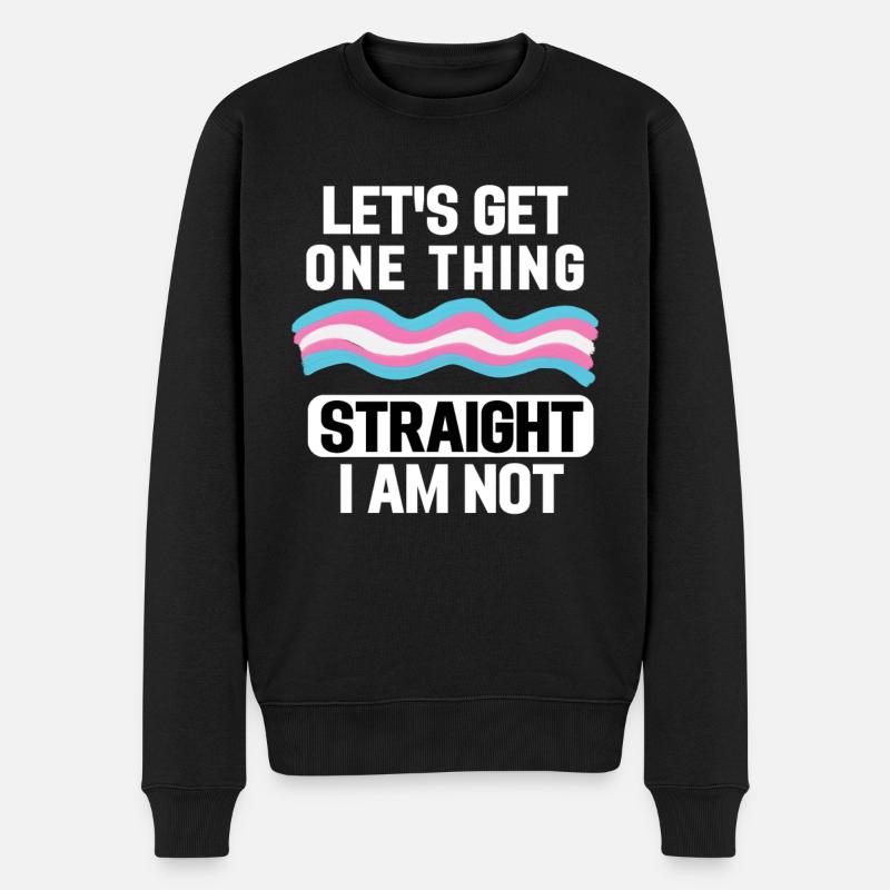 Transgender Pride Month LGBT Gave Transseksuel - Økologisk premium-sweatshirt til mænd - sort
