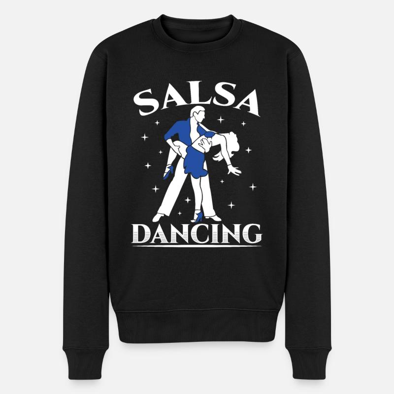 Salsa Tanzen Hobby Tänzer Tanz - Männer Premium Bio Pullover - Schwarz