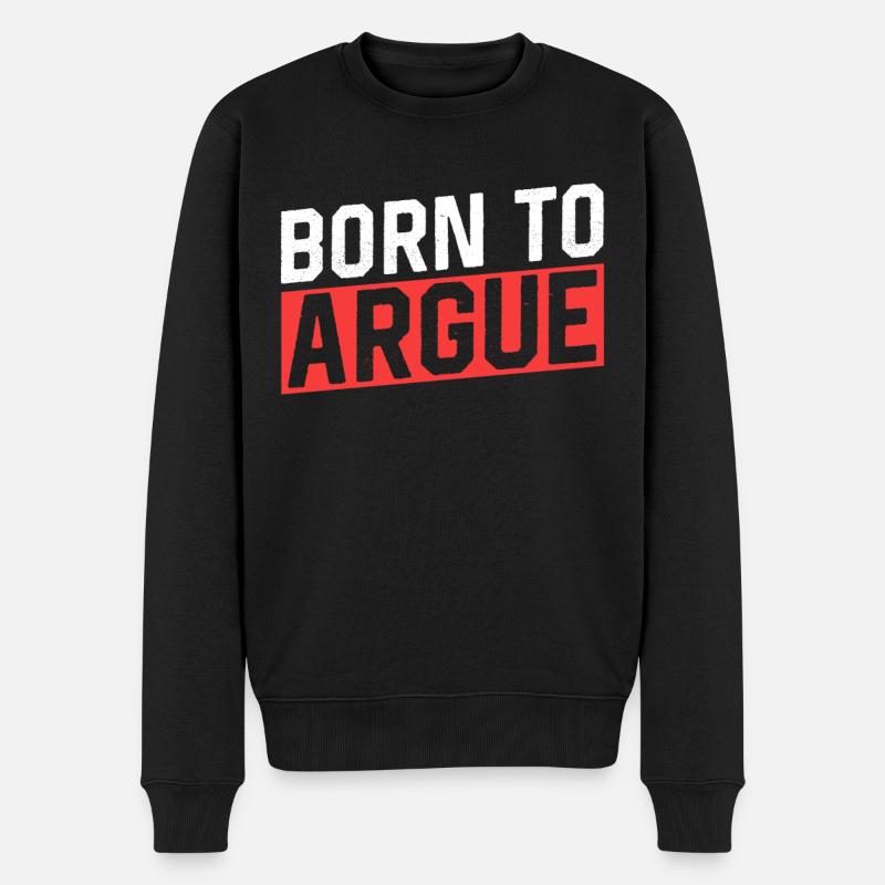 Né pour argumenter avocat - Pull Premium bio Homme - noir