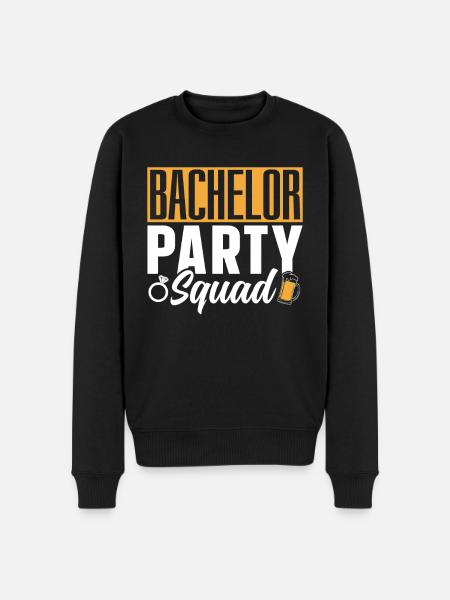 Junggesellenabschied Squad Braut Junggeselle - Männer Premium Bio Pullover - Schwarz