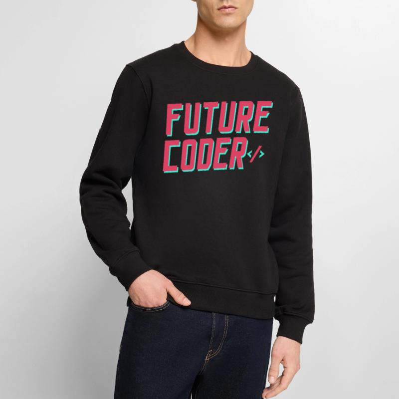 Future Coder Coding Code Programmer Men's Premium Organic Jumper