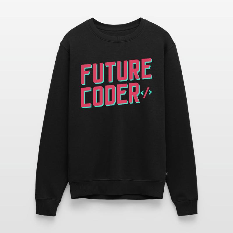 Future Coder Coding Code Programmer Men's Premium Organic Jumper