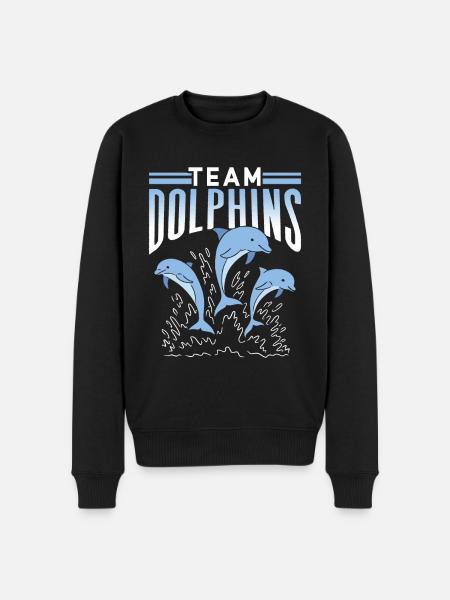 Team Dolphins Dolphin Dolphin Lovers Dolphin - Men's Premium Organic Jumper - black