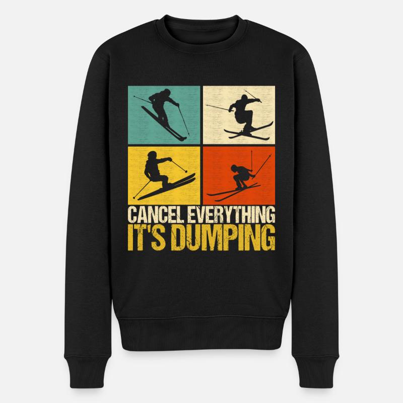 Skieurs - Pull Premium bio Homme - noir