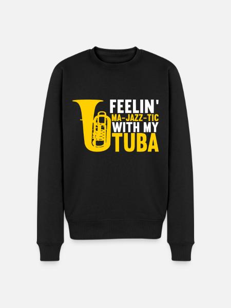 Tuba tuba player - Men's Premium Organic Jumper - black