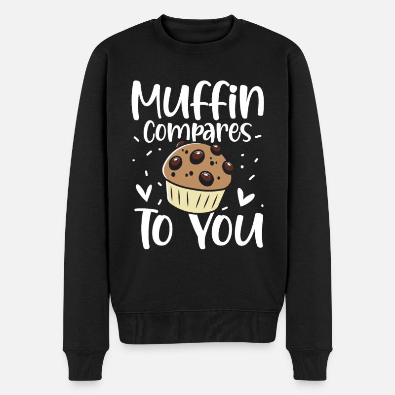 Muffin Compares To You - Männer Premium Bio Pullover - Schwarz