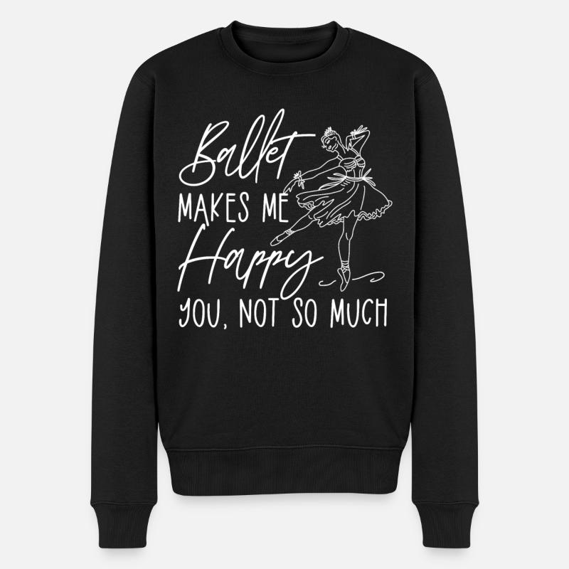 Ballet Danseuse Danse Ballerine - Pull Premium bio Homme - noir