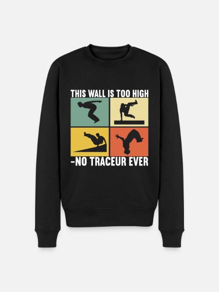 Parkour Freerunning - Men's Premium Organic Jumper - black