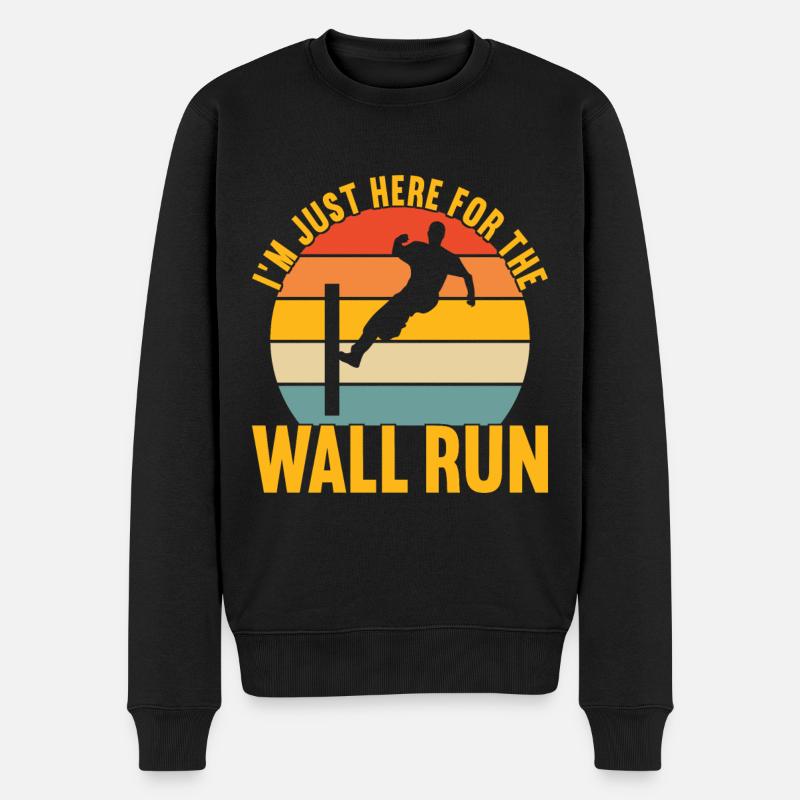 Parkour Freerunning - Pull Premium bio Homme - noir