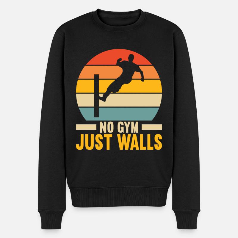 Parkour Freerunning - Pull Premium bio Homme - noir