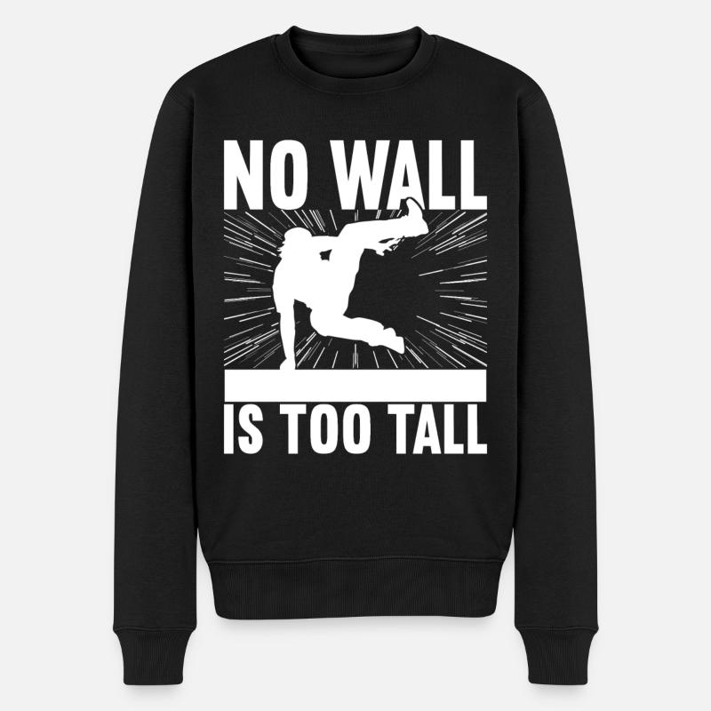 Parkour Freerunning - Pull Premium bio Homme - noir