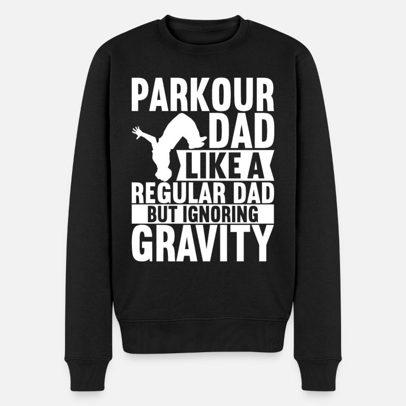 Parkour Freerunning - Männer Premium Bio Pullover - Schwarz