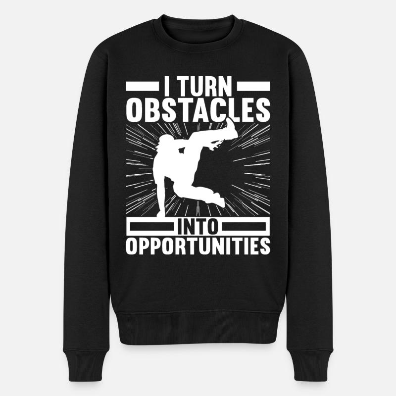 Parkour Freerunning - Pull Premium bio Homme - noir