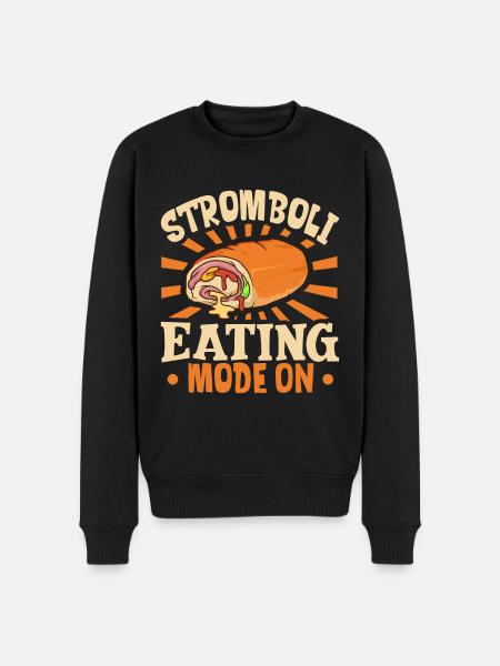 Stromboli Eating Mode On - Stromboli - Männer Premium Bio Pullover - Schwarz