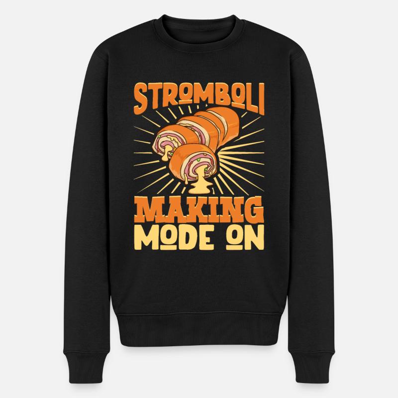Stromboli Making Mode On - Stromboli - Männer Premium Bio Pullover - Schwarz