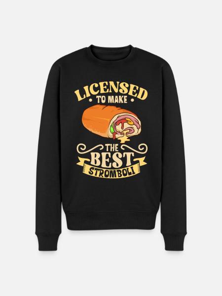 Bester Stromboli Bäcker - Stromboli - Männer Premium Bio Pullover - Schwarz