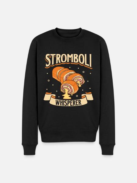 Stromboli Flüsterer - Männer Premium Bio Pullover - Schwarz