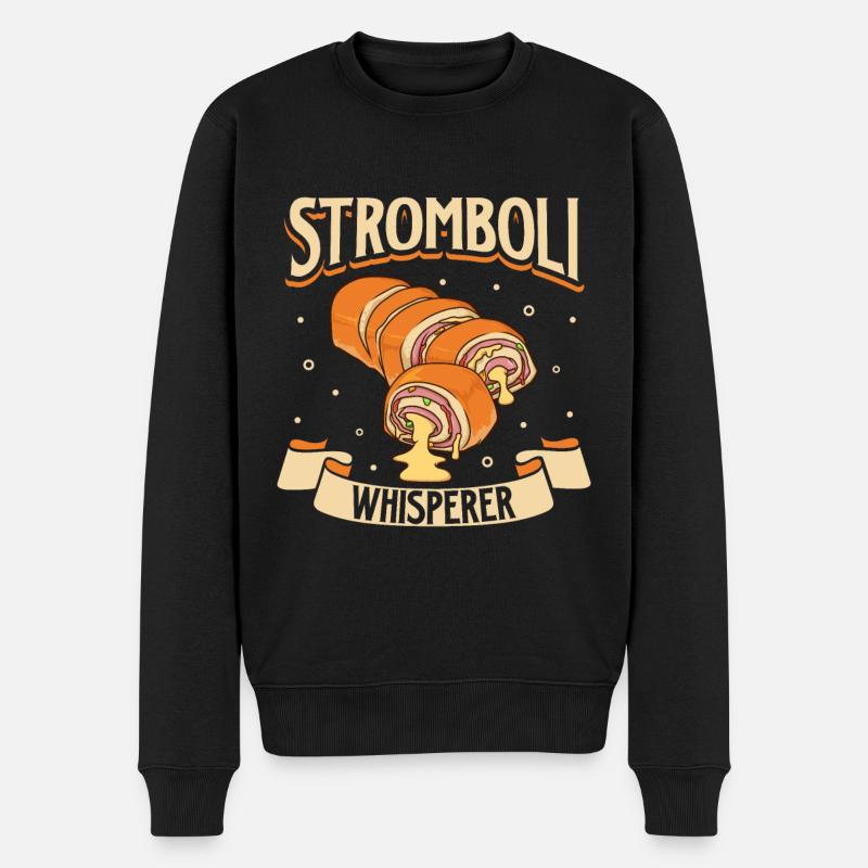 Stromboli Flüsterer - Männer Premium Bio Pullover - Schwarz