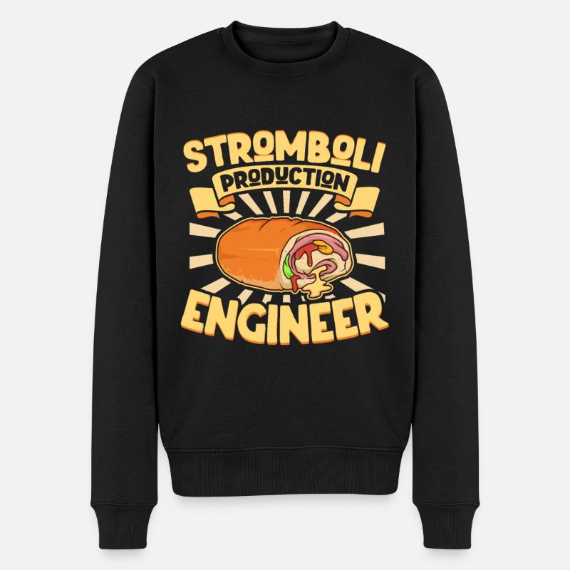 Stromboli Production Engineer - Stromboli - Männer Premium Bio Pullover - Schwarz