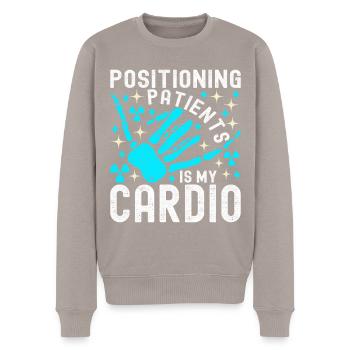 Radiology Radiologist - Men's Premium Organic Jumper - taupe - Front - Nico (187cm)