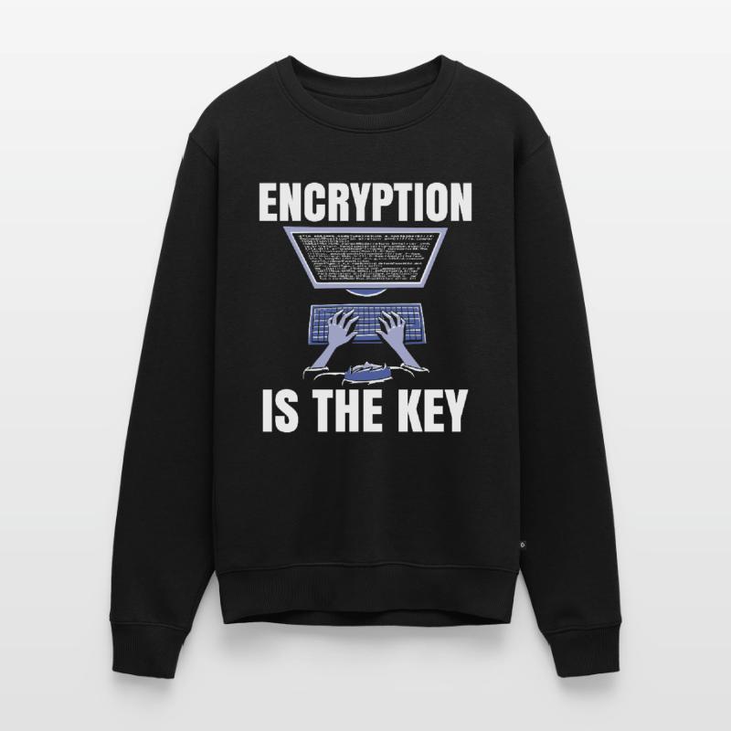 Encryption is the key to coder coding Men's Premium Organic Jumper