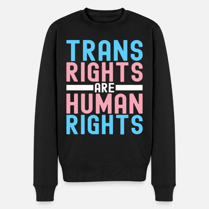 Transgenre Trans LGBTQ - Pull Premium bio Homme - noir
