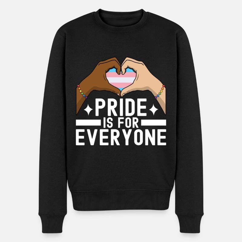 Transgender Trans LGBTQ - Männer Premium Bio Pullover - Schwarz
