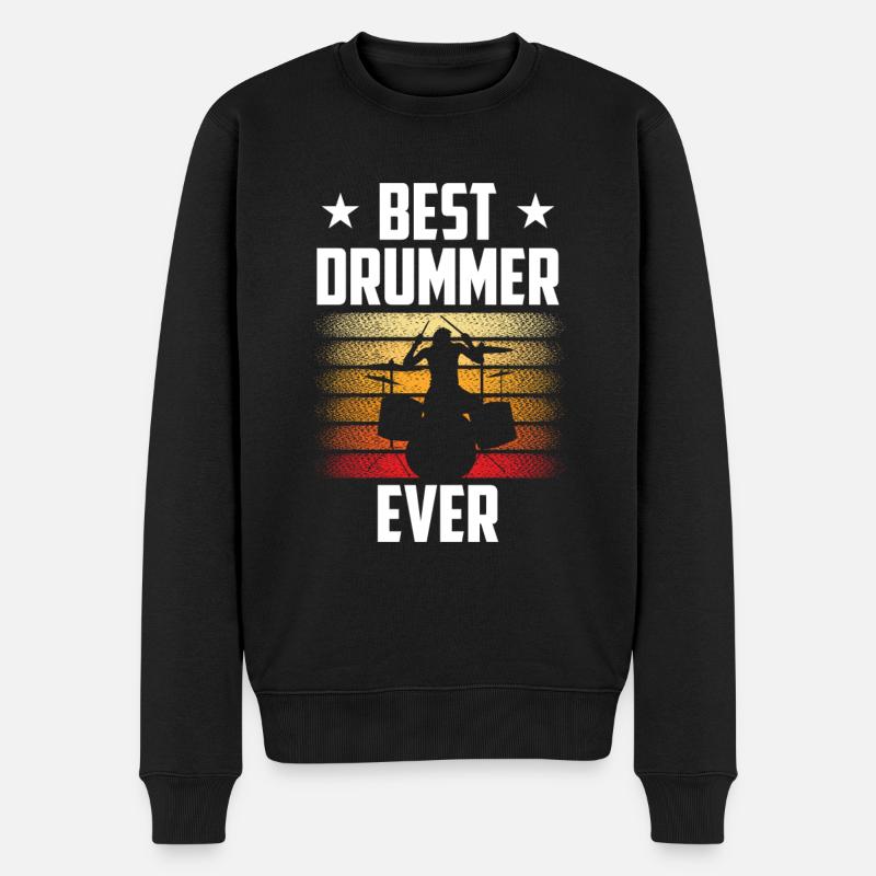 Meilleur batteur de tous les temps Drums Drum - Pull Premium bio Homme - noir