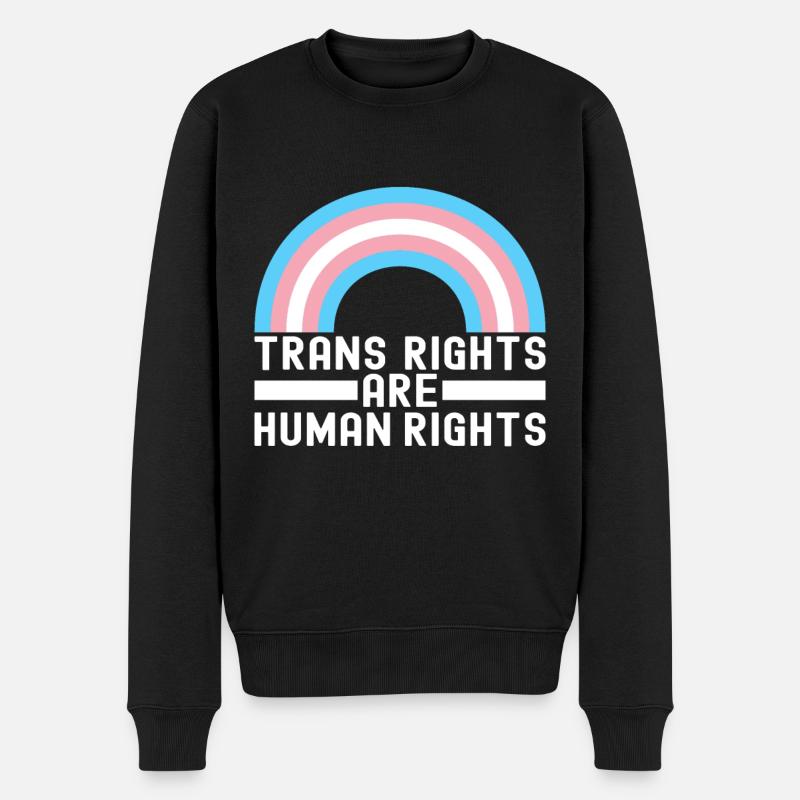 Transgender Trans LGBTQ - Männer Premium Bio Pullover - Schwarz