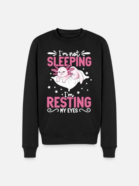 I don't sleep - Axolotl - Men's Premium Organic Jumper - black