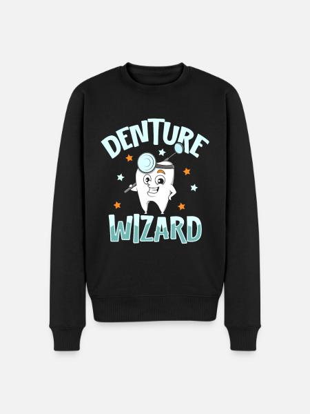 Dentition Wizard - Dentist - Men's Premium Organic Jumper - black
