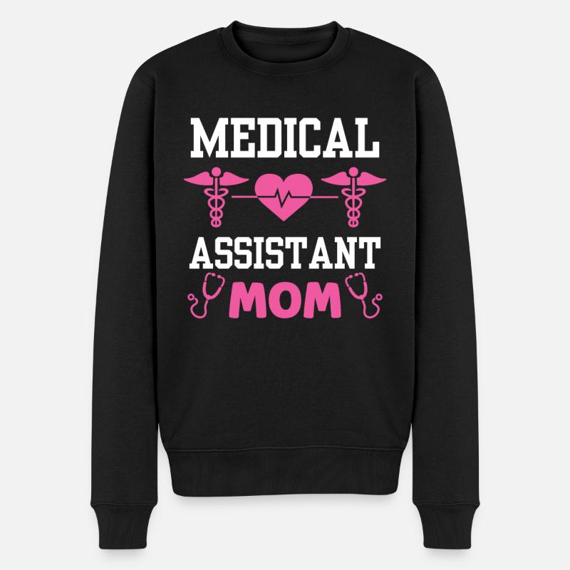 Assistante médicale Mère Médecin - Pull Premium bio Homme - noir