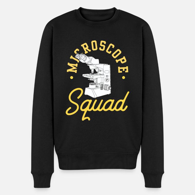 Microscope Team Microscopes Microscope Sayings - Men's Premium Organic Jumper - black
