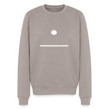 Domino Game Tile 1-0 - Lustiges Gruppenkostüm - Männer Premium Bio Pullover - Taupe - Vorne - Nico (187cm)