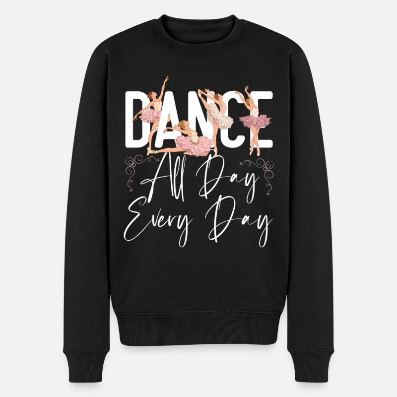 Ballet Dancer Dance Girl Ballerina - Männer Premium Bio Pullover - Schwarz