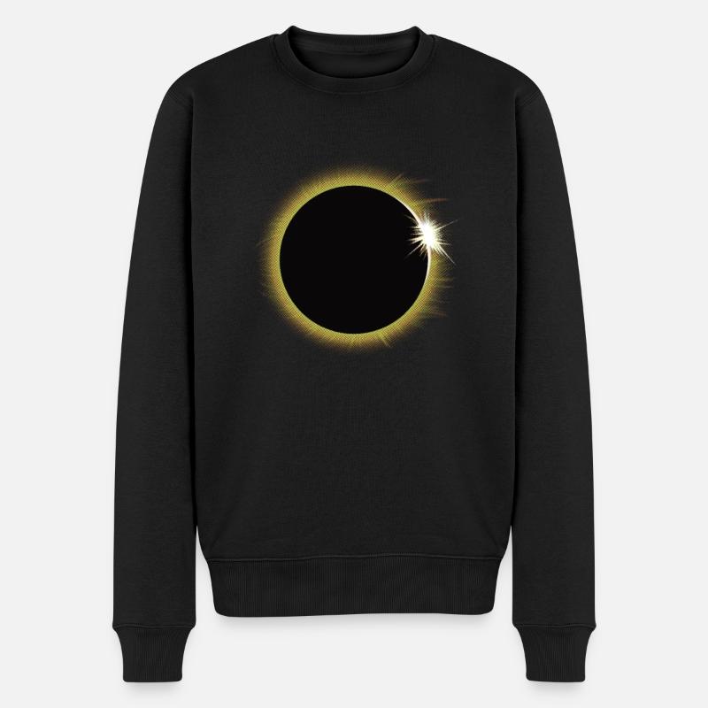 Éclipse solaire - Pull Premium bio Homme - noir