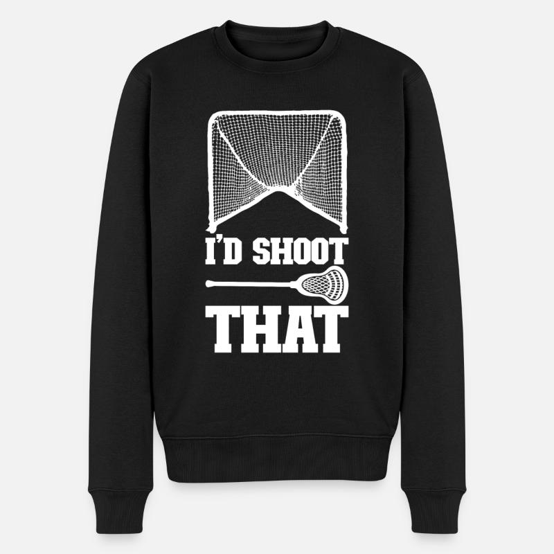 Lacrosse - Männer Premium Bio Pullover - Schwarz