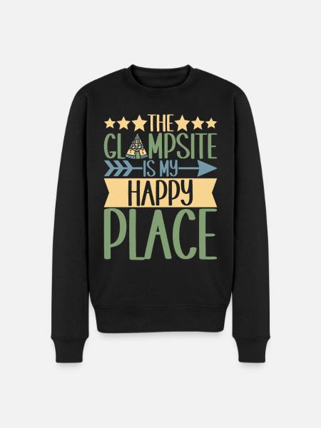 Glamping Glamper - Men's Premium Organic Jumper - black