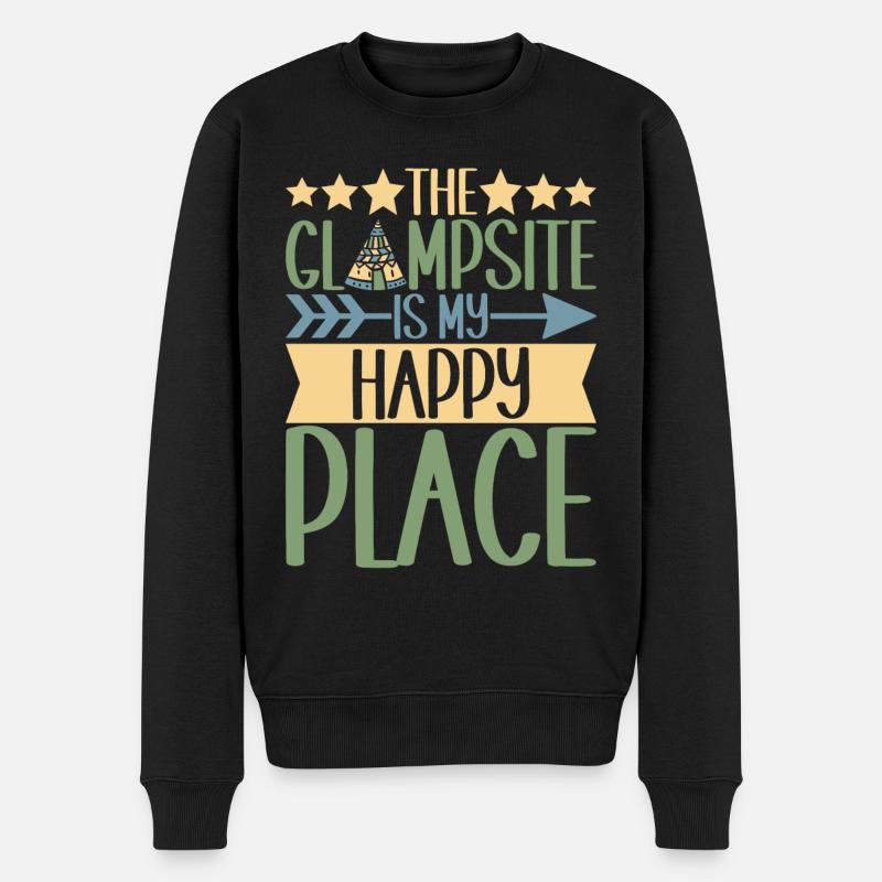 Glamping Glamper - Männer Premium Bio Pullover - Schwarz