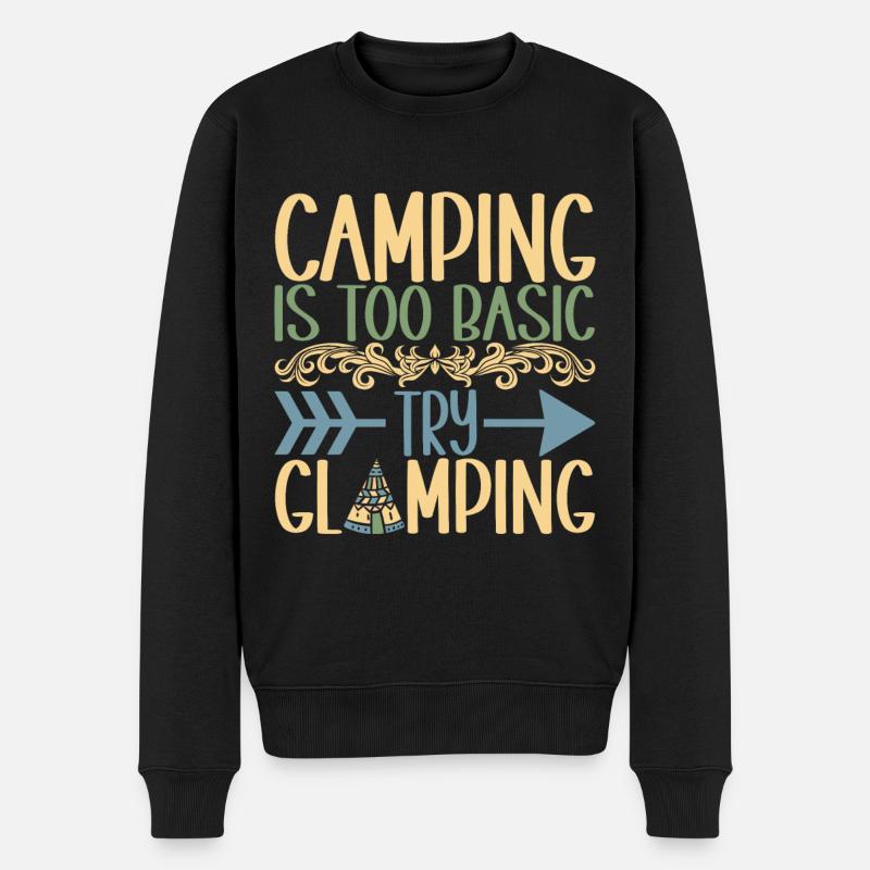 Glamping Glamper - Pull Premium bio Homme - noir