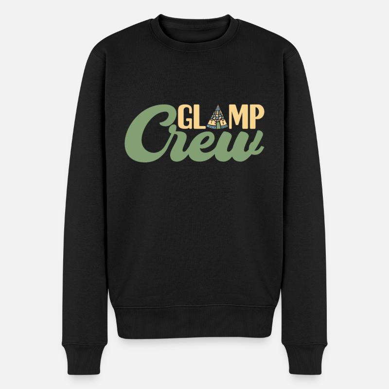 Glamping Glamper - Männer Premium Bio Pullover - Schwarz