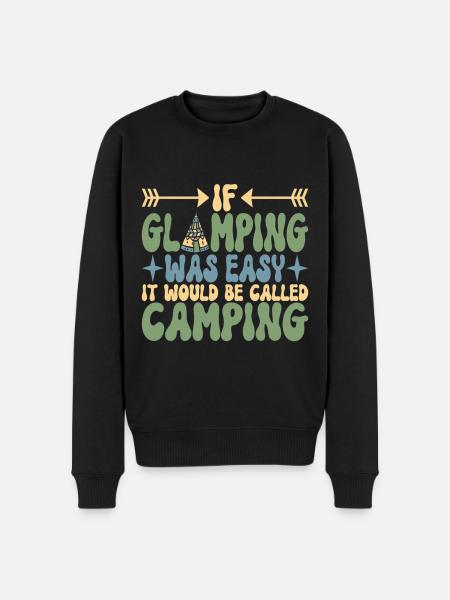 Glamping Glamper - Men's Premium Organic Jumper - black