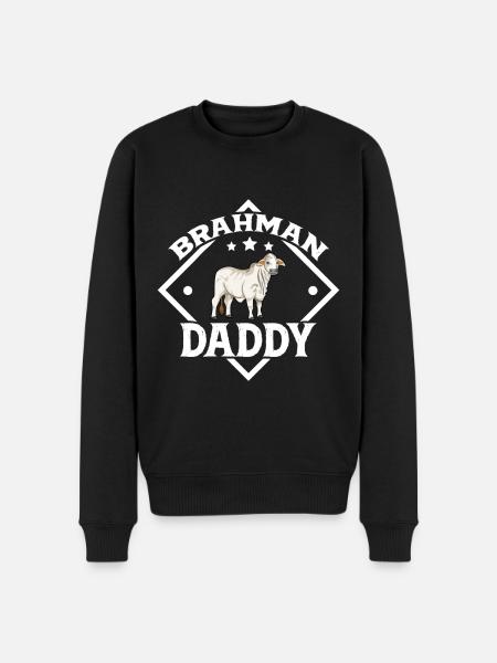 Brahman Daddy - Brahman Beef - Men's Premium Organic Jumper - black