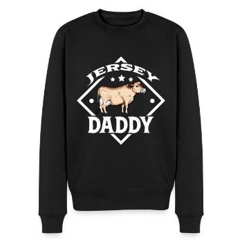 Jersey Daddy - Jersey Beef - Men's Premium Organic Jumper - black - Front - Nico (187cm)