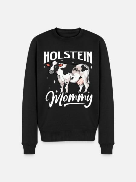 Holstein Mommy - Holstein Beef - Men's Premium Organic Jumper - black