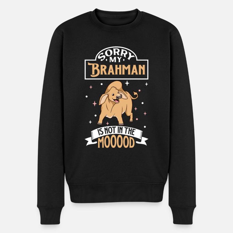 Pas d’humeur - Brahman - Pull Premium bio Homme - noir