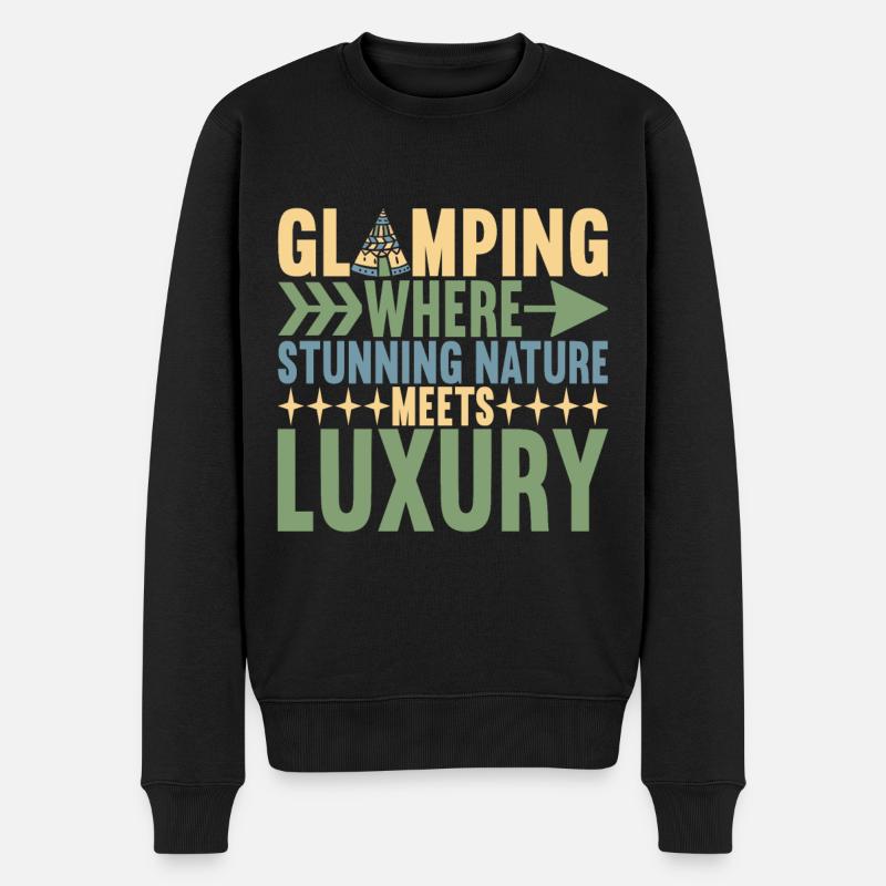 Glamping Glamper - Pull Premium bio Homme - noir