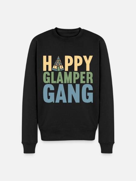 Glamping Glamper - Men's Premium Organic Jumper - black