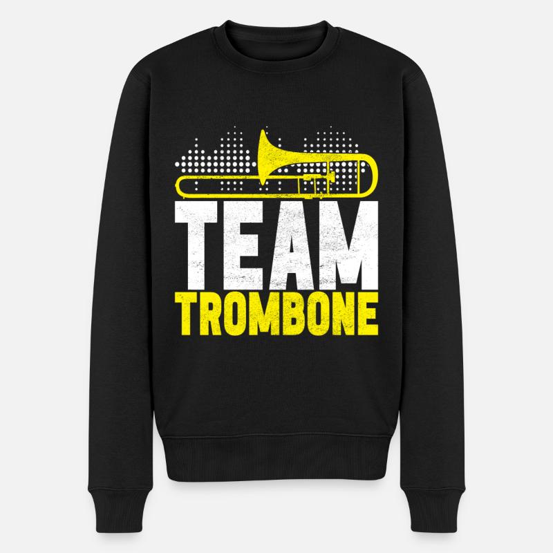 Posaune Trombone - Pull Premium bio Homme - noir