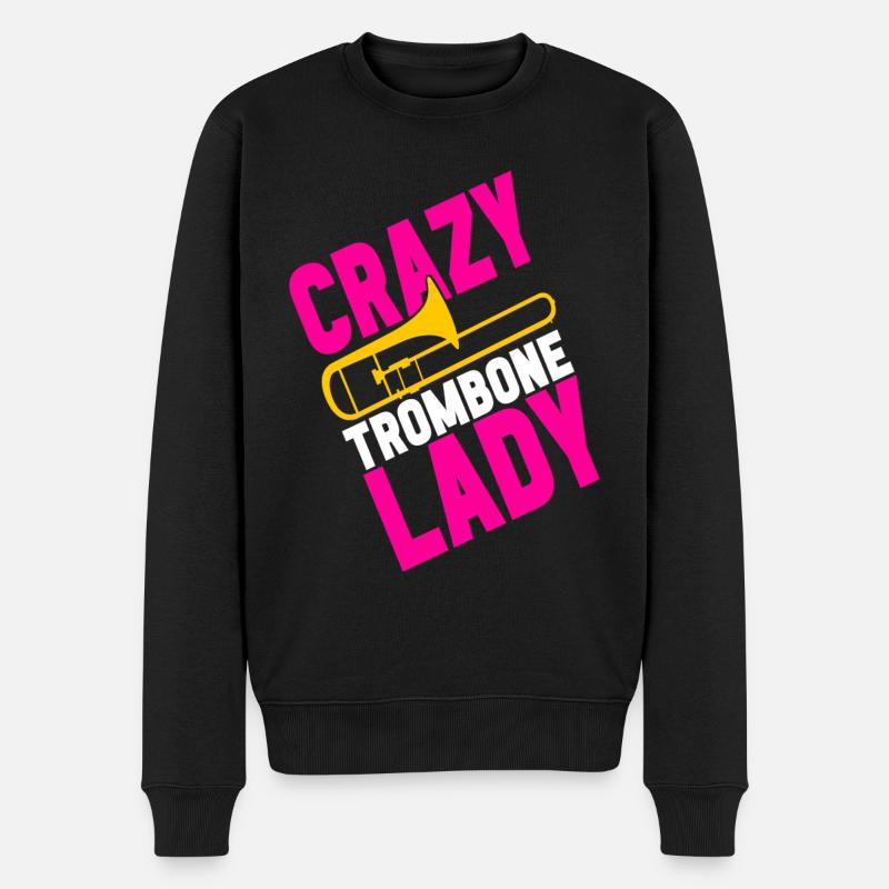 Posaune Trombone - Pull Premium bio Homme - noir